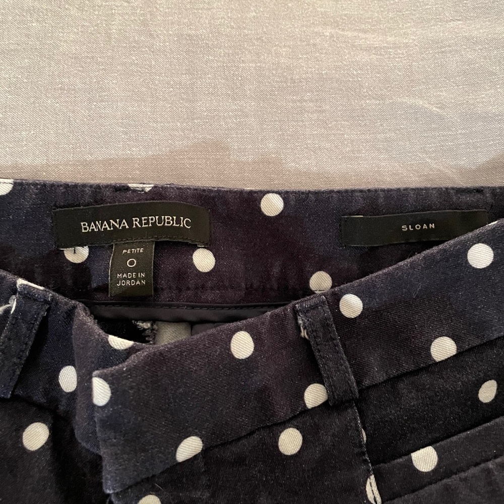 J. Crew Sloan navy polkadot capris - Picture 4 of 4